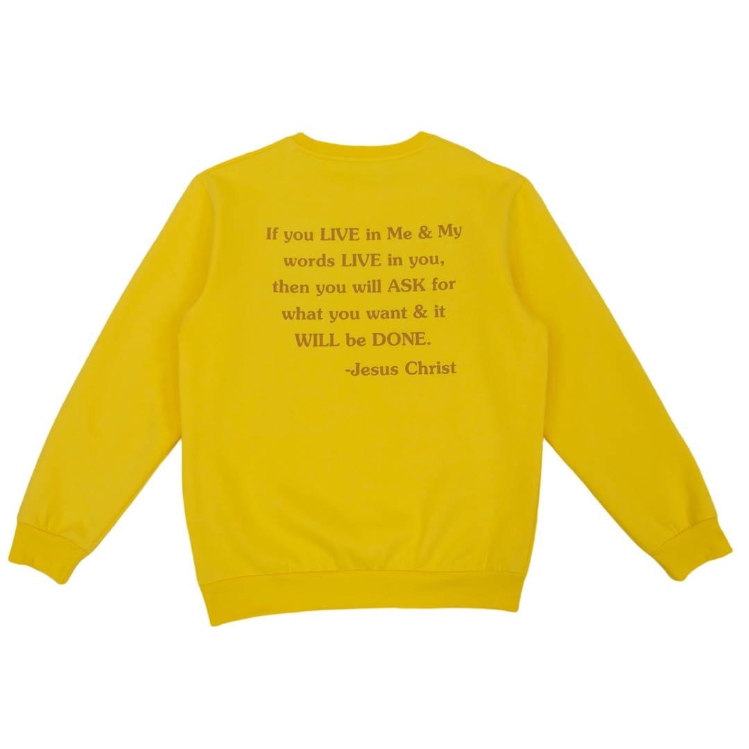 Ask Jesus He Answers Sweatshirt - French Toast