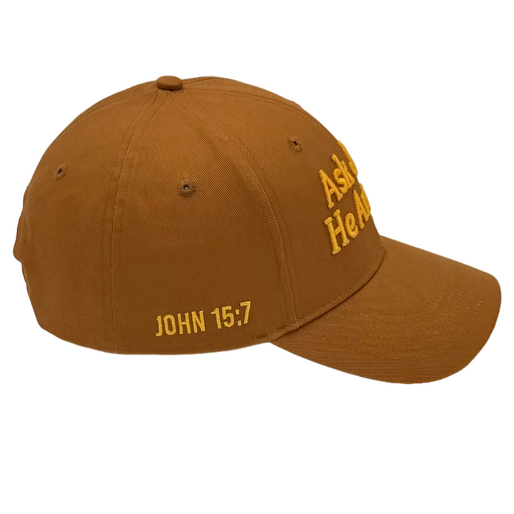 Ask Jesus He Answers Cap - French Toast
