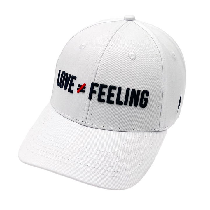 Love is Not a Feeling Cap - White