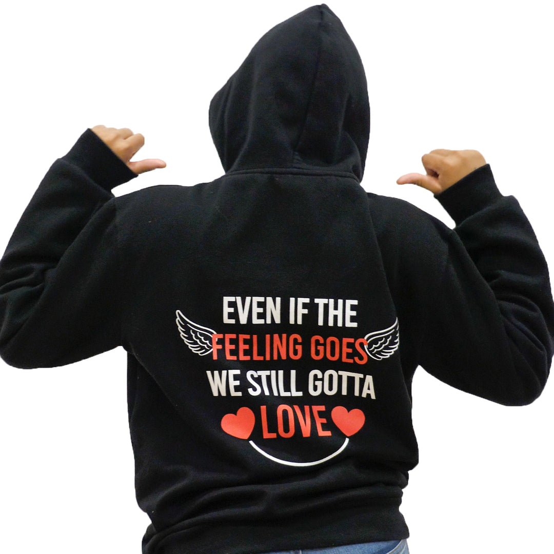Love is Not a Feeling Hoodie - Black