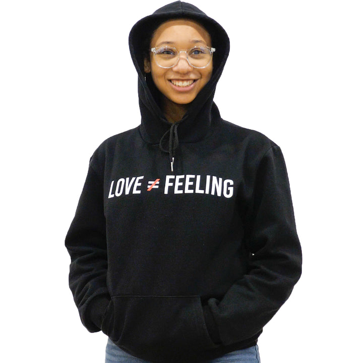 Love is Not a Feeling Hoodie - Black