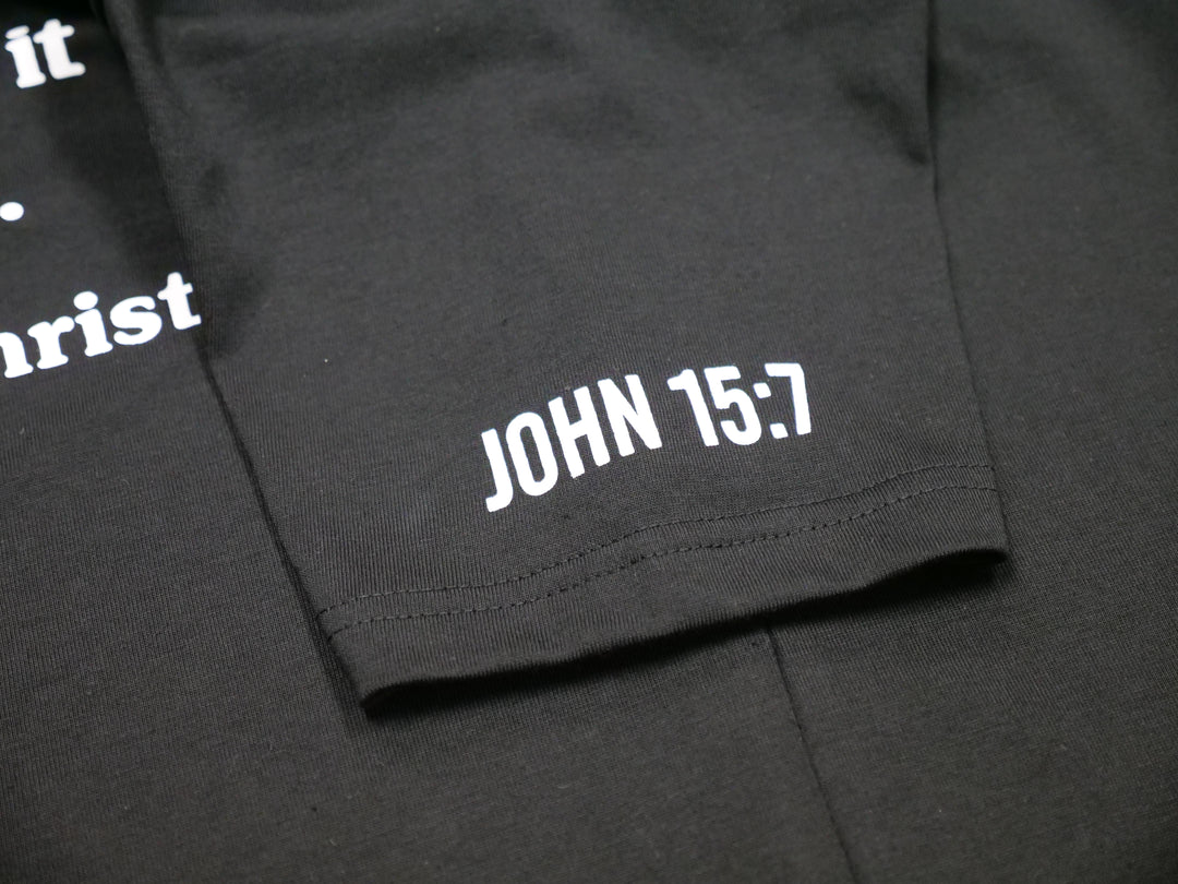Ask Jesus He Answers T-shirt - Black