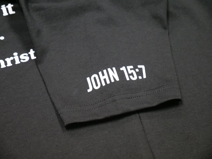 Ask Jesus He Answers T-shirt - Black