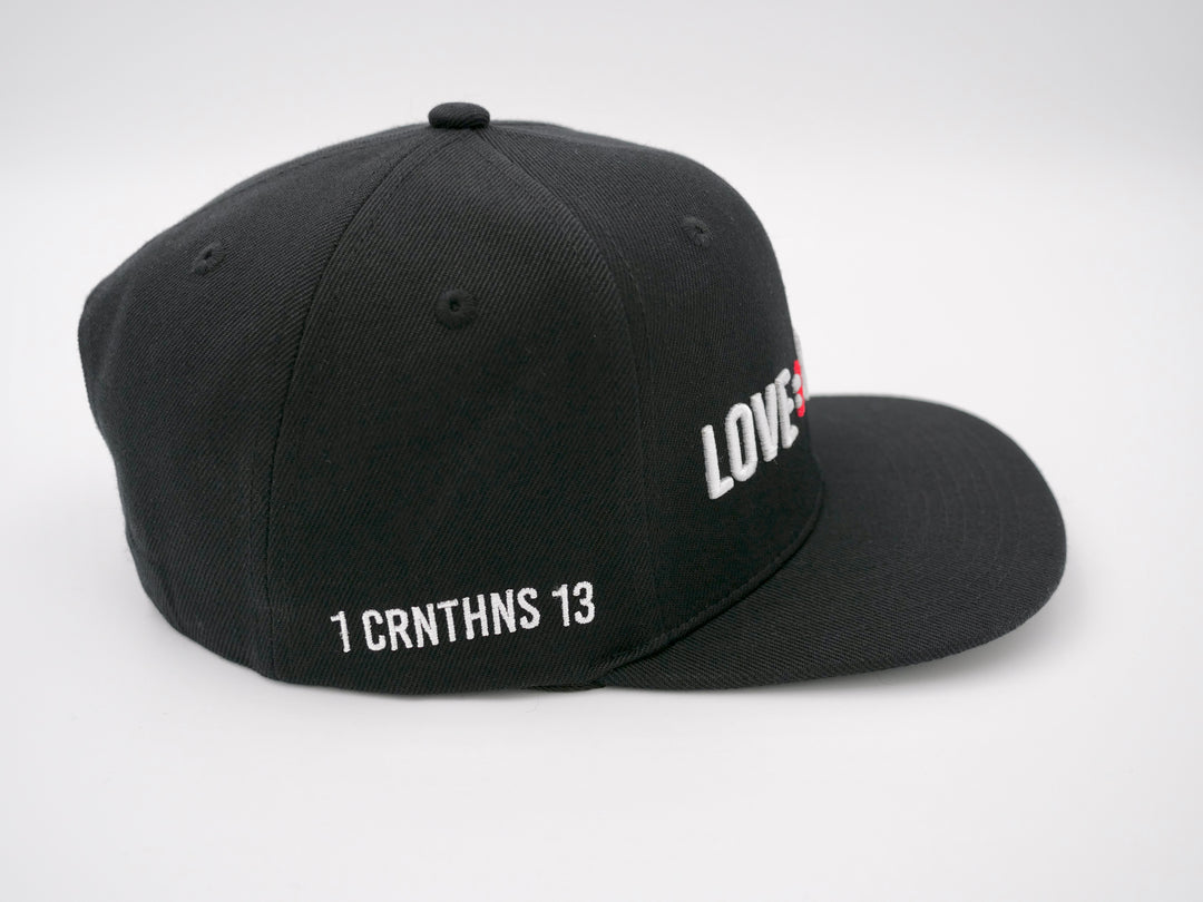 Love is Not a Feeling Snapback Cap - Black