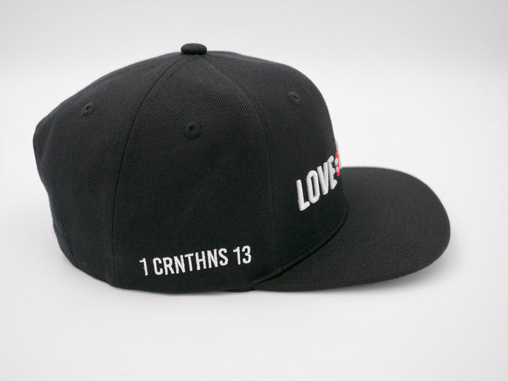 Love is Not a Feeling Snapback Cap - Black