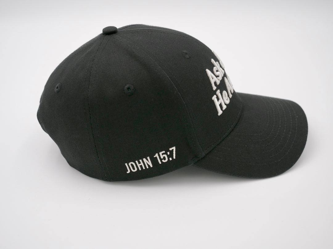 Ask Jesus He Answers Cap - Classy Black