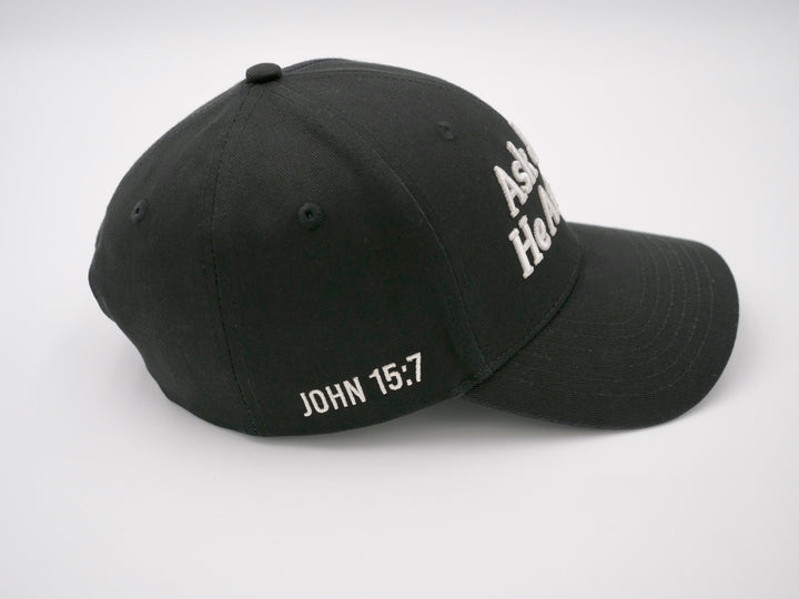 Ask Jesus He Answers Cap - Classy Black