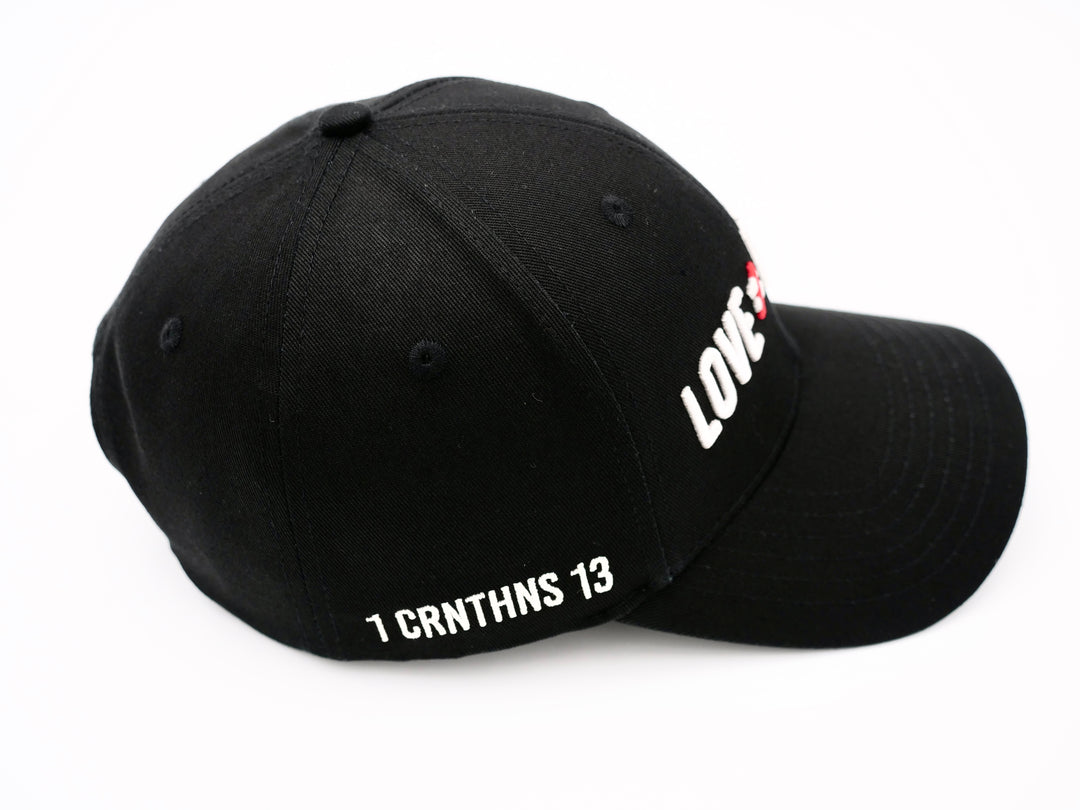 Love is Not a Feeling Cap - Black